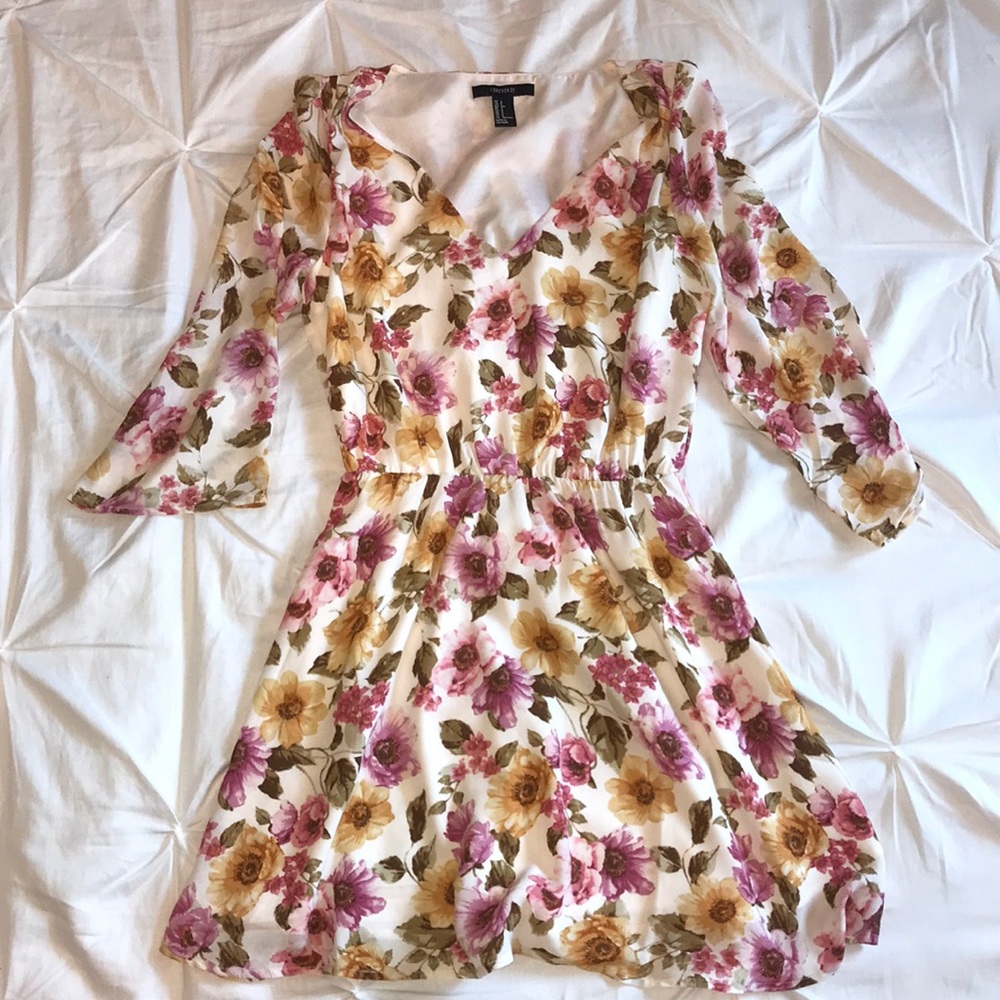 3/4 Sleeved Sun Dress